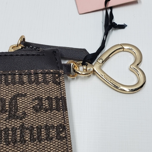 New Juicy Couture Wallet My Heart Will Go On Status Taupe Brown - Picture 7 of 15